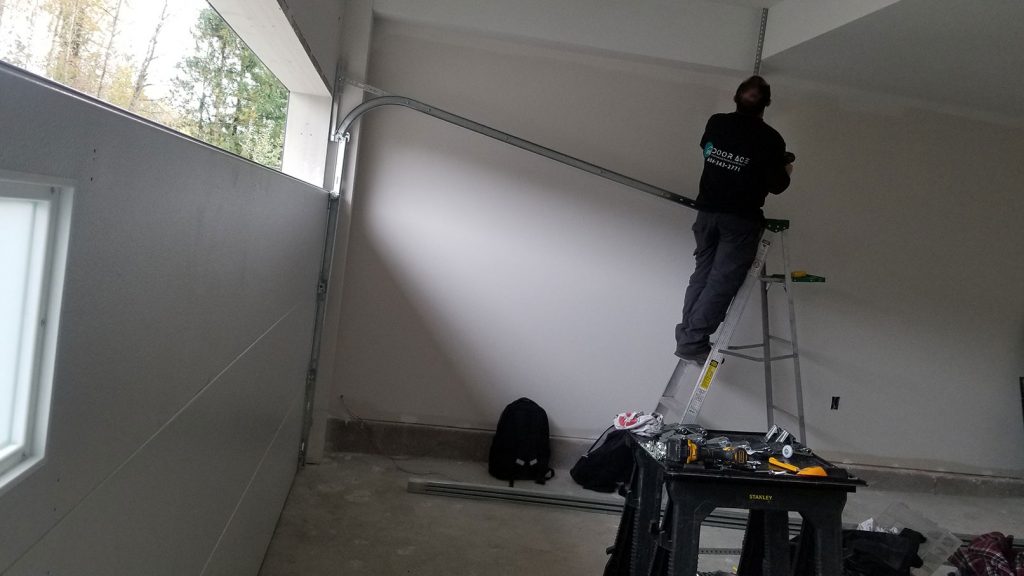 Inside Garage Door Install